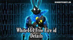 White444 Free Fire id Number, logo & Real Name